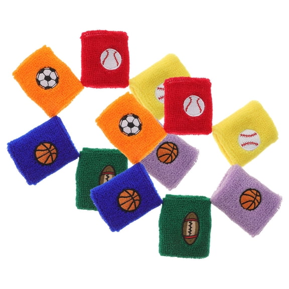 LOLIPPYY 12-Pack Breathable Elastic Sports Wristbands for Wrist Support, Comfortable and Exercise Bands