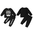 thumbnail image 2 of Unisex Kids' Halloween Costume Skeleton Pants Set 0-24 Months, 2 of 6