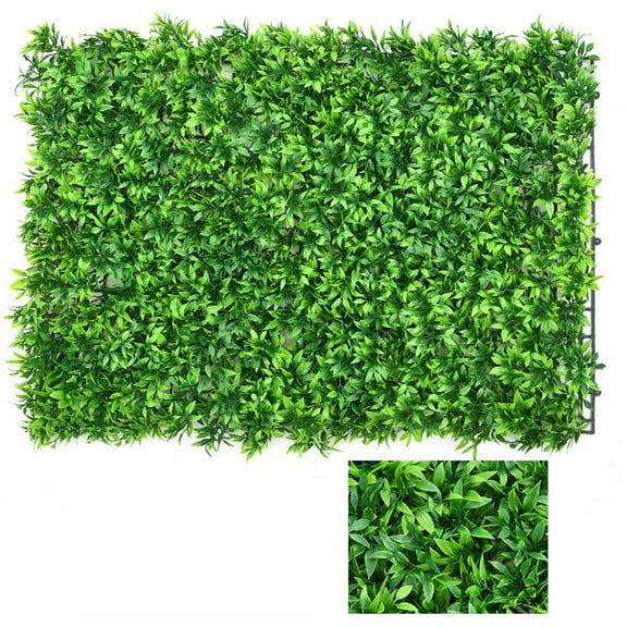Home Gifts Matoen 16” X 24” Artificial Hedge Panels Hedge Grass Wall Green Greenery Plant Mats UV Stable for Indoor Outdoor Decor Garden Fence