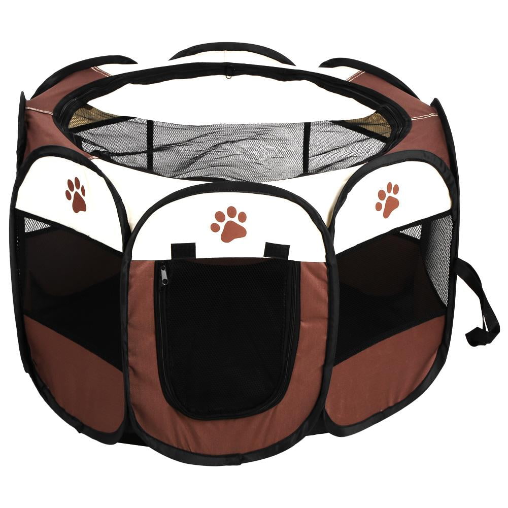 LYUMO Pet Cat Dog Portable Foldable Cage Exercise & Play Tent Mesh