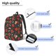 thumbnail image 3 of Disketp coffee mug cup print Canvas Backpack Lightweight Travel Daypack Student Rucksack Laptop Backpack-, 3 of 5