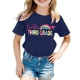 thumbnail image 2 of FUZHIQ Hello Second Grade Tshirt Kids Back to School Shirt for Girls Boys First Day of School Rainbow Graphic Tee Outfit Gifts, 0-1 Years, 2 of 4