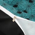thumbnail image 5 of Homewish Spider Web Twin Duvet Cover, Happy Halloween Twin Bedding, Teal Cyan, Black Reversible 2pcs, 1 Duvet Cover and 1 Pillowcase, 5 of 7