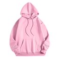 thumbnail image 5 of Fashion Hoodie for Womens Plus Size Pullover Casual Printed Round Neck Long Sleeved Loose Hooded Sweatshirts, 5 of 5