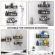 thumbnail image 5 of PHANCIR Carrito de Ducha de Esquina de 5 Pzas, Estante de Almacenamiento de Ducha de Acero Inoxidable sin Perforación con Ganchos y Soporte para Pasta de Dientes para Baño, Negro, 5 of 10