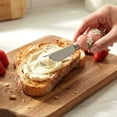thumbnail image 5 of Cook with Color Stainless Steel Cheese Spreader Knife with Figural Fruit Ceramic Handle, Peach, 5 of 5