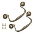 thumbnail image 1 of 2 piezas Tirador Bail, Tirador de Cajón Bail de 4 Pulgadas, para Cajones de Madera, Armario, Bronce, 1 of 7