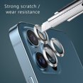 thumbnail image 4 of 3PC Lens Protector for iPhone 13 Pro 6.1 Inch Aluminum Alloy Tempered Glass Camera Circle Cover HD Film, 4 of 5