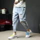 thumbnail image 2 of Pantalones vaqueros holgados para hombre, pantalones cortos, rotos, con agujeros, vaqueros para hombre, holgados, rasgados, estilo callejero japonés, tendencia coreana 2024, 2 of 5
