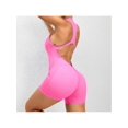thumbnail image 3 of Women's Yoga Zipped Tank Top Jumpsuit Gym Sleeveless one Piece Fashion Jumpsuit, Sport Casual Wear, 3 of 5