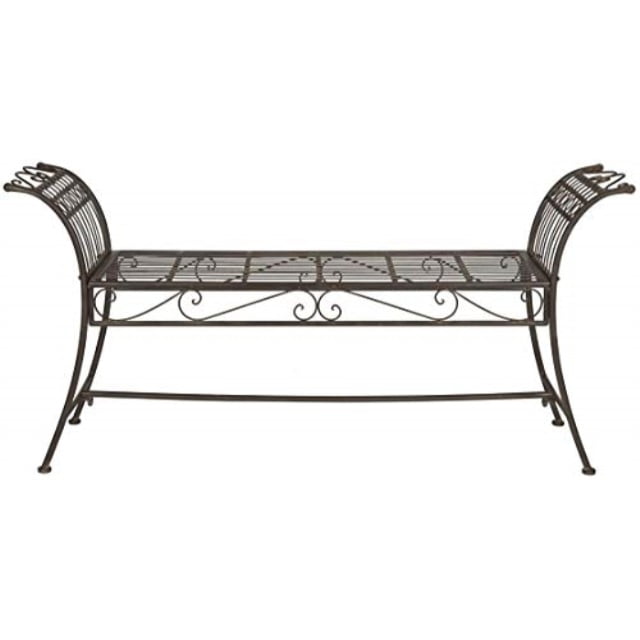 Safavieh Outdoor Collection Hadley Antique White Bench