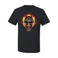 thumbnail image 2 of Flaming Laughing Fierce Clown | Mens Cars and Trucks Graphic T-Shirt, Black, Small, 2 of 3