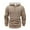 Khaki, variant on Men's Button Down Hoodies Slim Fit Pullover Sweatshirts Solid Long Sleeve Drawstring Sportwear Workwear Sweater