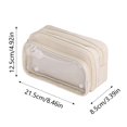 thumbnail image 2 of Pouch Bag Sch-ool Supplies Gi-rls B-oys K-ids, Cute Preppy Stuff Big Capacity Pen Organizer, Back to Coll-ege Sta-tionary, , Extra Large Style,Black, 2 of 6