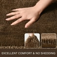 thumbnail image 4 of Homore Bathroom Rugs Sets, Luxury Bath Mat Set Anti-Slip Bath Rug and U-Shaped Toilet Mat Brown, 4 of 6