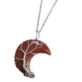 thumbnail image 1 of Collar Creciente Árbol de la Yinane Collar Piedra Luna, 1 of 5