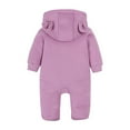 thumbnail image 3 of Huowey Boys Girls Long Sleeve Solid Color Fall Winter Rompers Jumpsuits Fashionable Dailywear, 3-6 Months, 3 of 3
