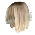 thumbnail image 3 of Zenghuiiii Blonde Wig Bob Wig Short Straight Wigs For Women Short Human Hair Ladies Straight BOB Party Natural Light Gold For Women Party Daily Use Wax for Hair Removal, 3 of 5