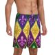 thumbnail image 2 of Fotbe Mardi Gras4 Pantalones Cortos de Pijama para Hombre, Ropa de Dormir, Pantalones de Pijama Cortos para Hombre-Large, 2 of 6