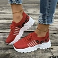thumbnail image 3 of Chaussures de Marche Épaisses Léopard pour Femmes, Confortables, en Maille, Mousse à Mémoire, Entraînement, Tennis, Course, Espadrilles, 3 of 7