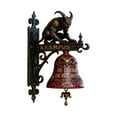 thumbnail image 2 of Krampus Doorbell Vintage Resin Wall Mounted - Halloween and Christmas Holiday Decor for Front Door Porch, Gothic Farmhouse Outdoor Decoration with "Be Good Or Be Gone" Sign (1 Count), 2 of 8