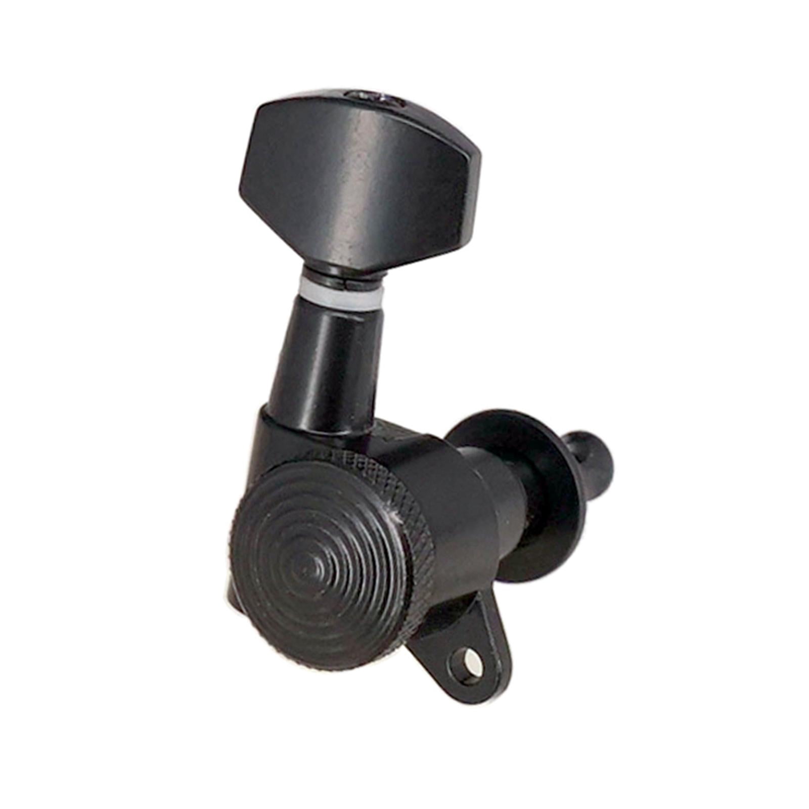 LeeQinersw Guitar String Locking Tuners Tuning Pegs Guitar Black 6R Machine Heads Acoustic Electric Guitar Parts Accessories