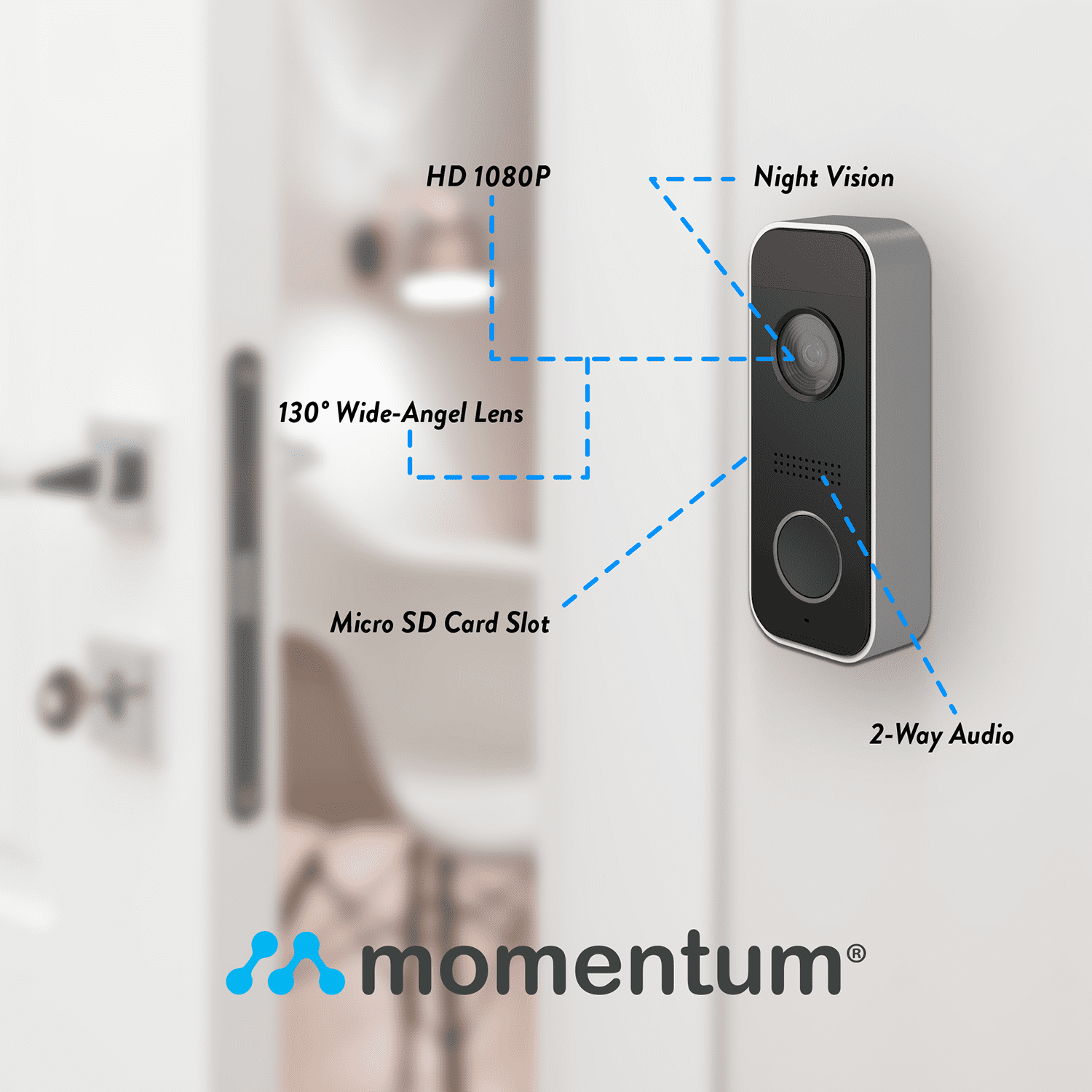 Momentum Knok WiFi Doorbell - Walmart.com