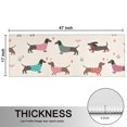 thumbnail image 5 of Kitchen Rugs Sets Of 2,Colorful Funny Dachshund Anti Fatigue Kitchen Mat Rugs Non Slip Washable,Decorative Kitchen Floor Mats for Kitchen,Sink,Laundry,17"X47", 5 of 5