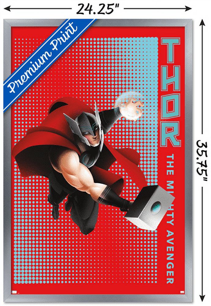 Marvel Shape of a Hero - Thor Wall Poster, 22.375" x 34", Framed