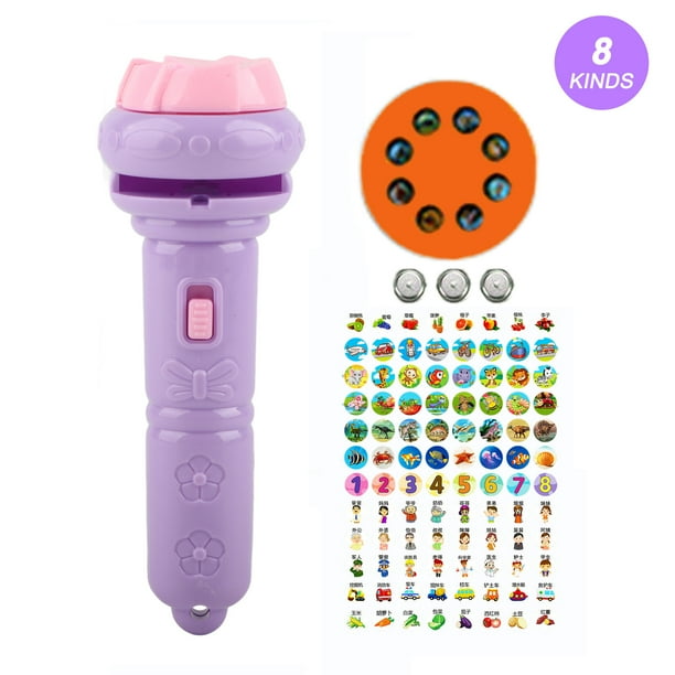 Proyector educativo linterna proyector linterna Proyector para niños Linterna Diferentes patrones de animales Proyector de ciencia educativa temprana Juguete luminoso ANGGREK Otros