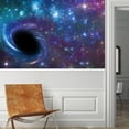 thumbnail image 3 of Idea4wall 6pcs Wormhole In Space Stick Wallpaper Removable Wall Murals Large Wall Stickers for Home Decoration, 48"x132", 3 of 5