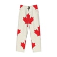 thumbnail image 4 of Fotbe Men'S Happy Canada Dayclassic Pajama Pants With Elastic Waist And Drawstring Pockets，Pajama Pants Mens Lounge Pants Super Soft, 4 of 9
