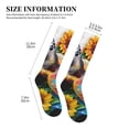 thumbnail image 2 of Picia Sunflower Turtle Printed Sports Compression Socks - 15-20mmHg Graduated Compression, High-Performance Soft and Breathable Socks for Men and Women, 2 of 5