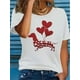 thumbnail image 1 of Valentine's Day Heart & Dachshund Applique T-Shirt for Women - Casual Crew Neck, Short Sleeve, Blend, Machine Washable - Perfect for All Seasons Tee For Adult, Men, Women, Teen, Teenager, Adolescent,, 1 of 5