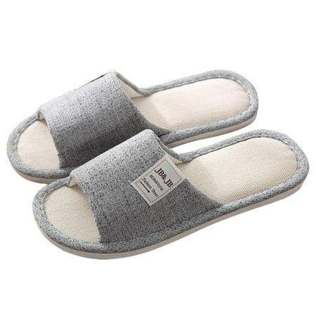 

1 Pair Cotton Linen Slippers Indoor Casual Shoes Household All Seasons Slippers