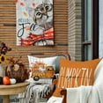 thumbnail image 4 of Fall Pillow Covers Set of 4 Polka Dots Buffalo Plaid Pumpkins Truck Eucalyptus Leaves Throw Pillowcases, 4 of 6