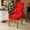 .Red, variant on Christmas Stretch Chair Covers Set of 2, Elastic Spandex Dining Chair Slipcovers for Holiday Parties, Washable Red Decorative Protector Fits Most Chairs Red