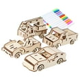 thumbnail image 4 of lionlar Model Car Kits with Colored Markers Activity Assembly Construction Kit Toy 4 Set, 4 of 8