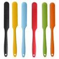 thumbnail image 2 of All-in-one silicone scraper 10-inch baking long scraper butter spatula jam mixing tool red, 2 of 3