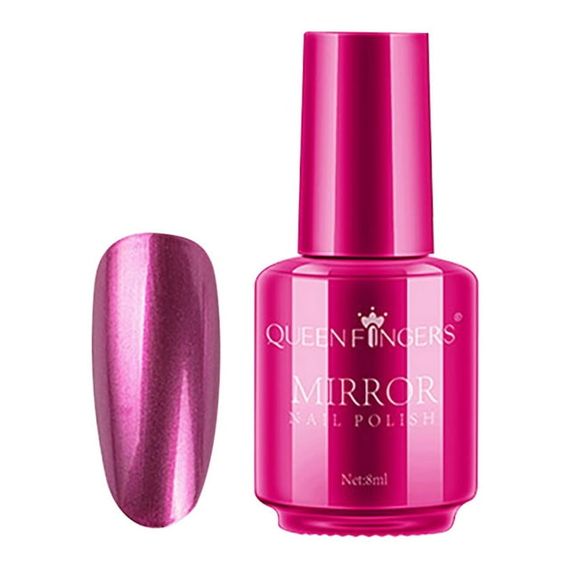 Esmalte de uñas HUOGUO, metálico, no pelable, de larga duración, 8 ml