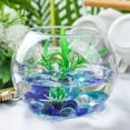 thumbnail image 4 of Flat Glass Marbles TopboutiqueFlat Gems Mixed Blue Aquarium Pebbles Decorative Vase Filler Beads Table Scatters for Table Floral Arrangements,(17-19mm,0.66lb/300g), 4 of 7