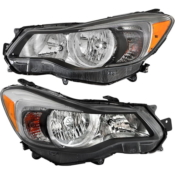 LABLT Replacement for Impreza 2012-2015 Crosstrek 2013-2016 Headlight Assembly Black Left and Right Side Pair