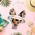 thumbnail image 6 of Corgi Dog Women's Swimsuit Bikini Set, Detachable Sponge, Adjustable Strap, Two-Pack, Beach & Pool Ready, 6 of 6
