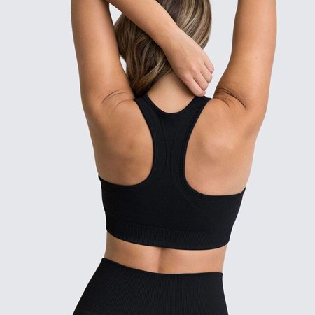 

ANXINDABX New Hot Sale Seamless Knitted Yoga Clothes Running Sports Quick-drying Bra Sportswear Moisture Wicking Gym Sports Top Women