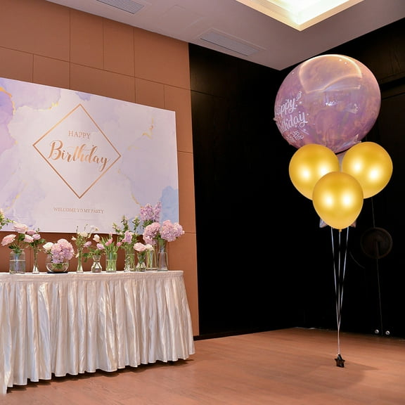 WRITWAA Welcome Balloons Golden Latex For Birthday Party 10pcs