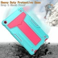 thumbnail image 4 of Galaxy Tab A 10.1 2019 Case T510 T510, Allytech Heavy Duty Protection Multi Angle Viewing Stand Shockproof Kids Friendly Rugged Back Cover Case for Samsung Galaxy Tab A 10.1" 2019, Aqua/Rose, 4 of 4