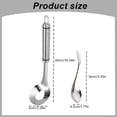thumbnail image 3 of Meatball Maker Spoon, Stainless Steel Meatball Scoop with Serving Spoon，2-piece set includes a meatball forming spoon with hole plus a bonus spoon for easily scraping meatballs from the mold., 3 of 9