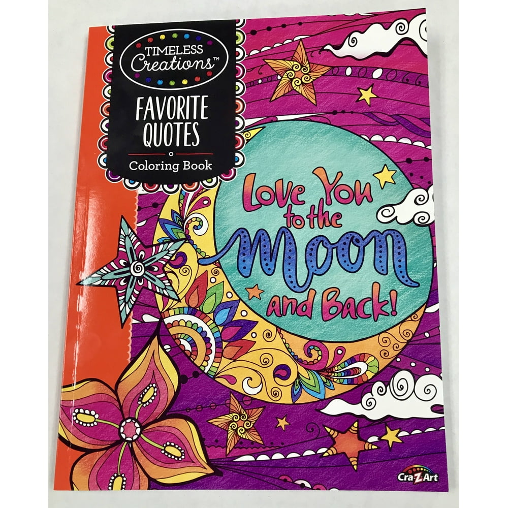 CraZArt Timeless Creations Coloring Book, Favorite Quotes Walmart