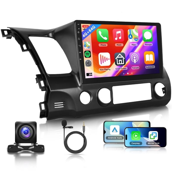 Radio para auto Podofo para Honda Civic 10,1" 4GB+64GB Android 13