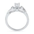 thumbnail image 3 of Sterling Silver Round Diamond Bridal Ring (0.33 cttw), 3 of 4